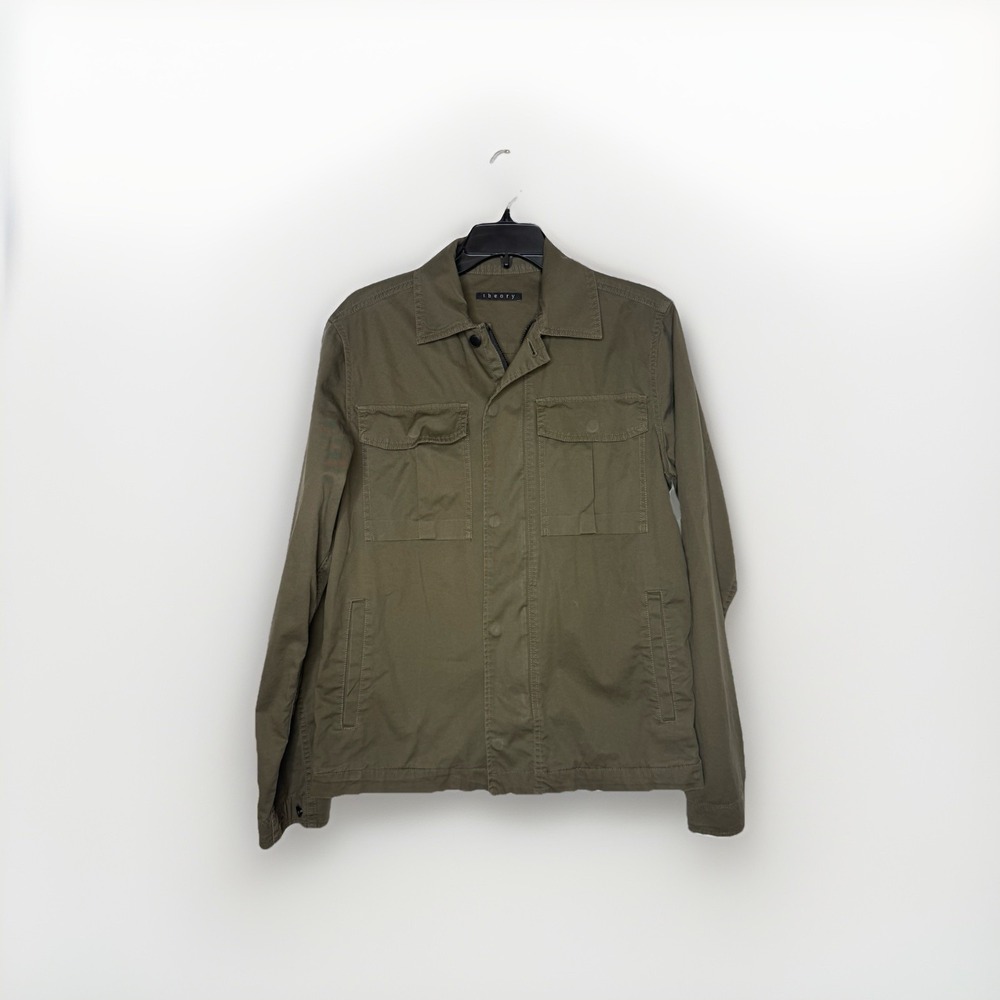 THEORY Yost N Fuel Utility Jacket Mens Size Small Olive